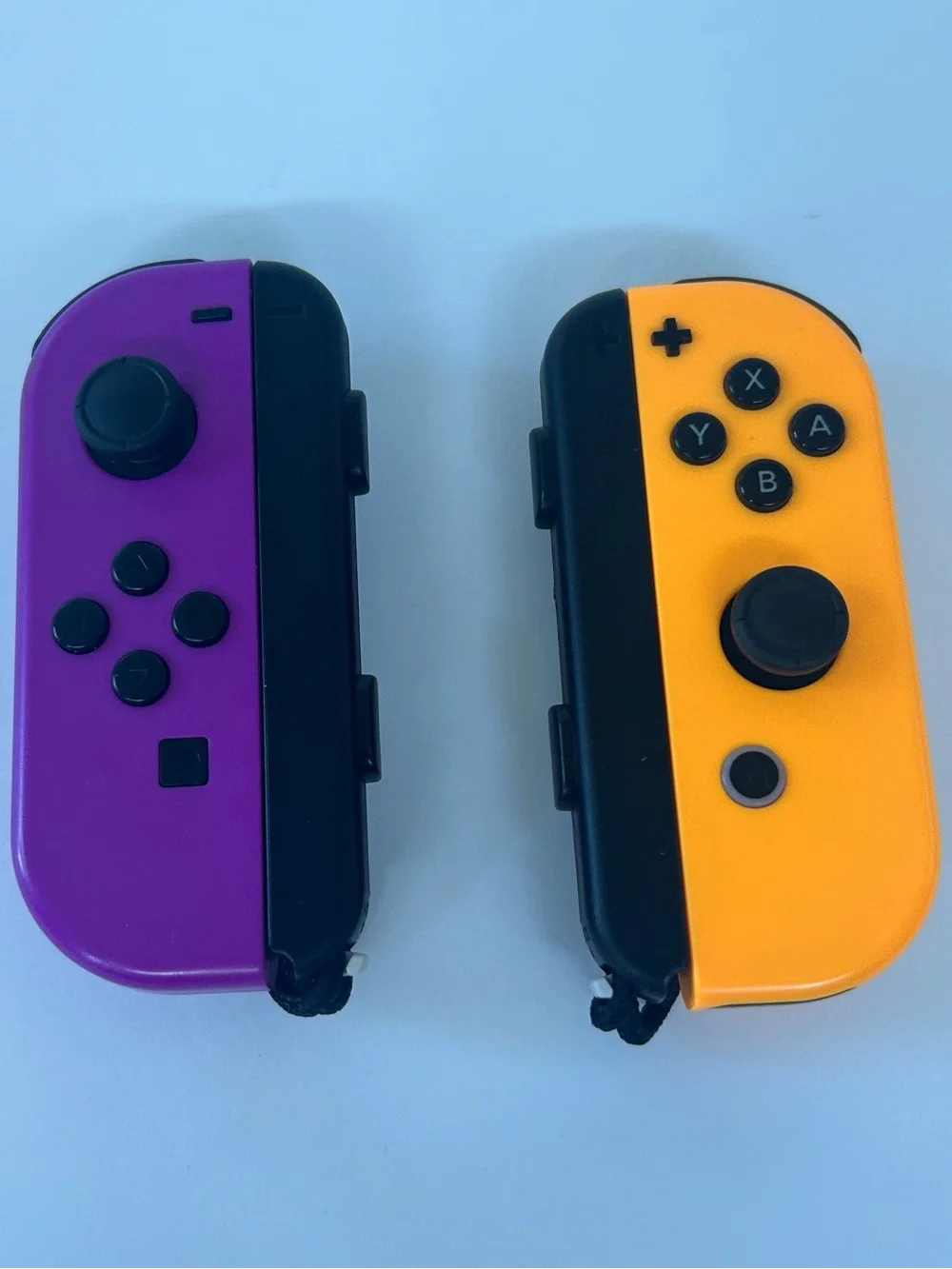 Nintendo Purple Left & Orange Right Joy-Con Controller Pair